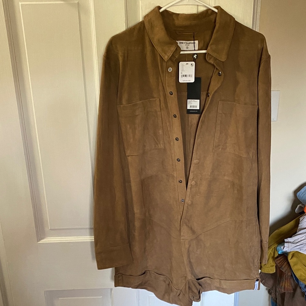 One Teaspoon Tan Shirt Dress